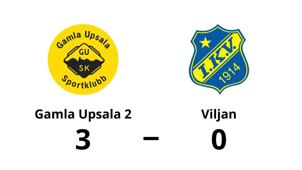 Gamla Upsala SK 2 vann mot IK Viljan Strängnäs