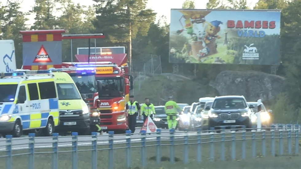 Olyckan inträffade i höjd med Stavsjö.