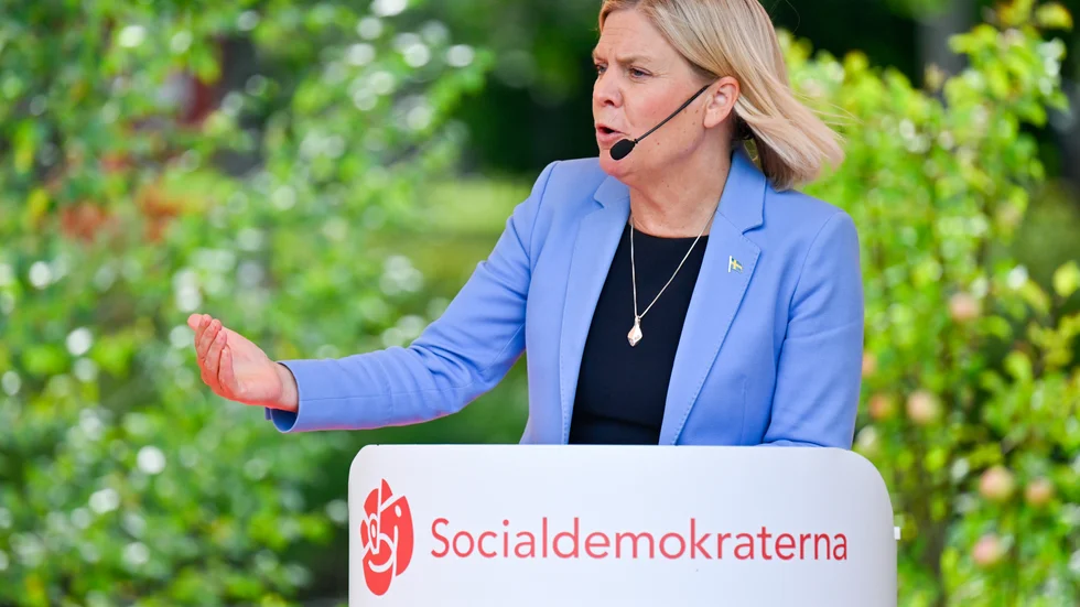 Magdalena Andersson är partiledare för Socialdemokraterna. 