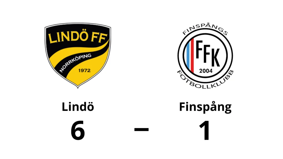 Lindö FF vann mot Finspångs FK