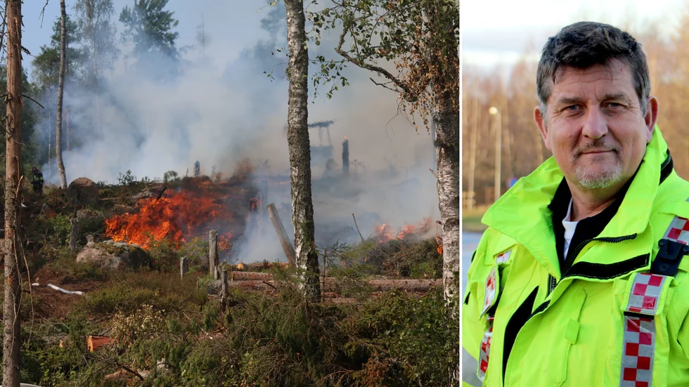 Peter Helge kommenterar risken för skogsbrand i Västerviks kommun.