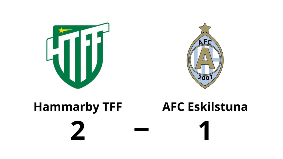 Hammarby TFF vann mot AFC Eskilstuna