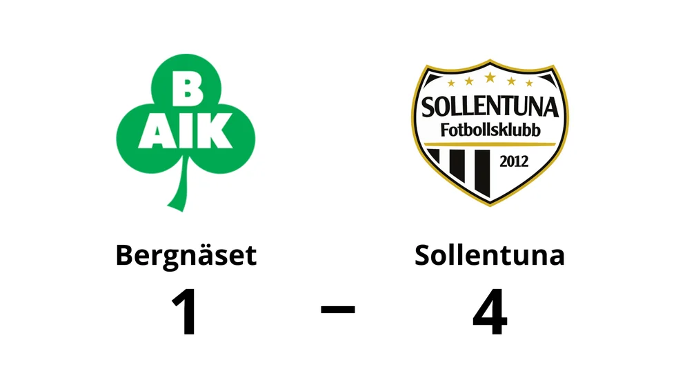 Bergnäsets AIK förlorade mot Sollentuna FK