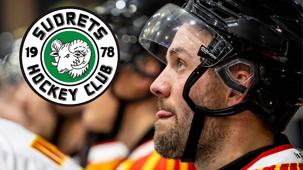 Johan Larsson hyllades för sin 200:e match i Brynäströjan och bar även moderklubben Sudrets matchtröja under uppvärmningen.
