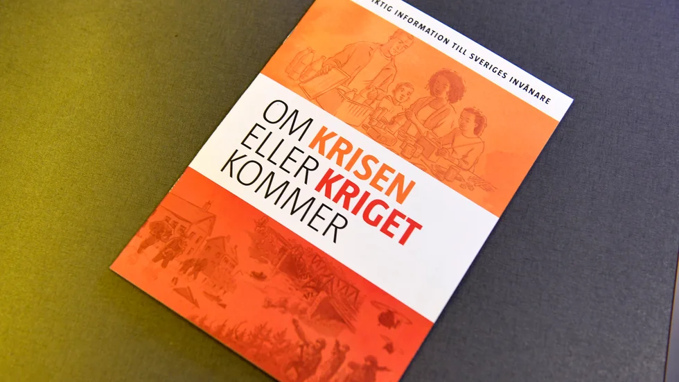 MSB, myndigheten för samhällsskydd och beredskap, lär planera en nyutgåva av broschyren ”Om krisen eller kriget kommer”.
