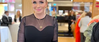 Carolina Gynning på blixtvisit i Luleå