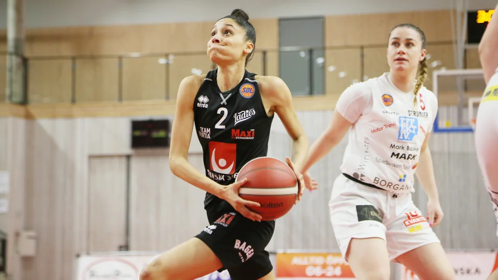Visby Ladies föll tungt mot Mark Borås. 