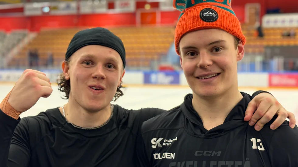 Linus Hedman och Theo Keilin var två av matchhjältarna när Piteå HC tog sig till kvalserien efter seger mot Boden.