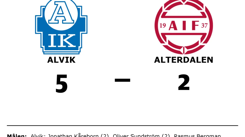 Alviks IK vann mot Alterdalens IF