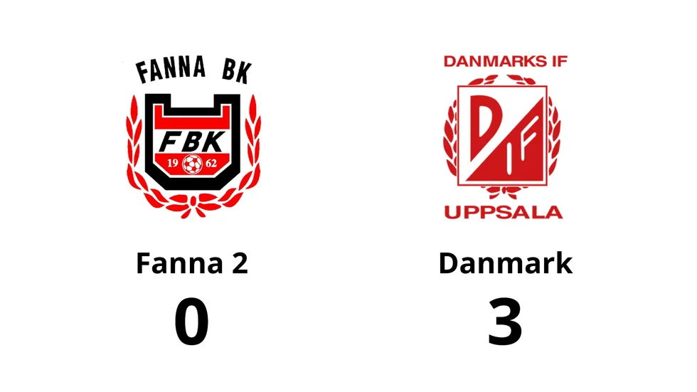 Fanna BK 2 förlorade mot Danmarks IF