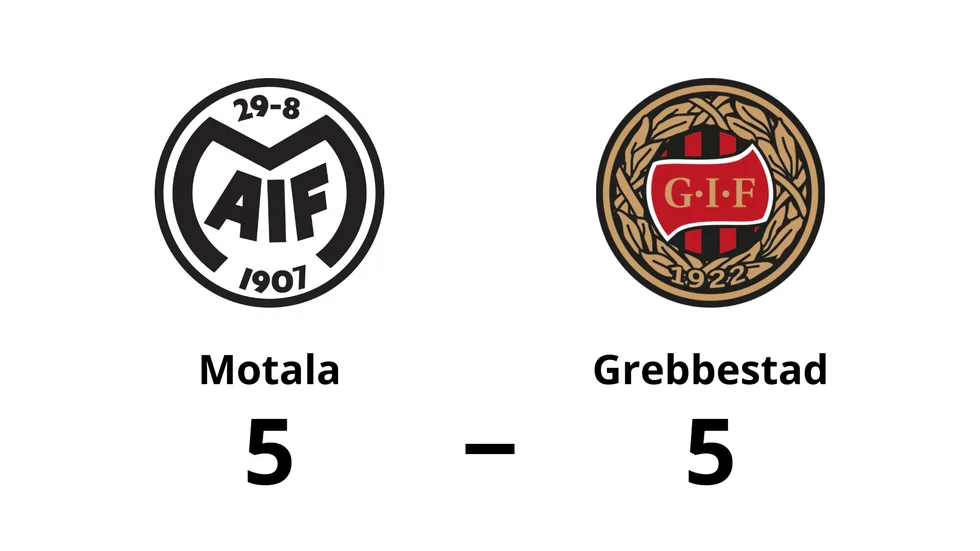 Motala spelade lika mot Grebbestads IF