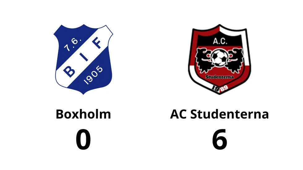 Boxholms IF förlorade mot AC Studenterna