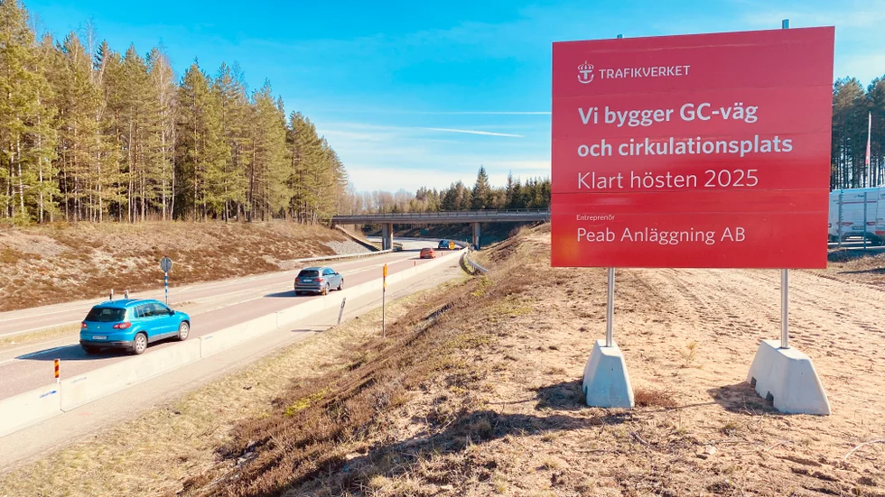 En gång- och cykelbana börjar nu byggas mellan trafikplats Gröndal och Hemlaås.