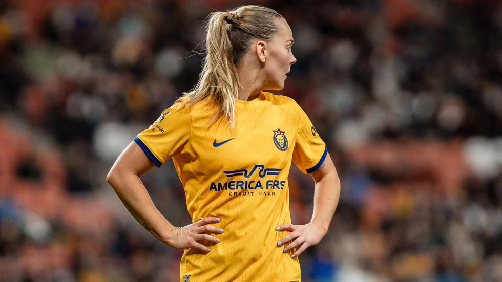 Agnes Nyberg under sin tid i USA.