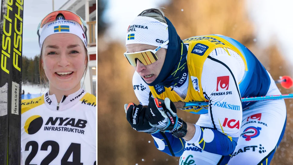 Sofia Henriksson och Viktor Brännmark är två åkare från Piteå Elit som tävlar i helgen - och siktar på världscupen efter OS.