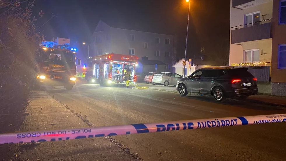 Brand Bergsgatan Enköping
