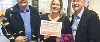 Hon blev passagerare 400 000 på Skellefteå Airport