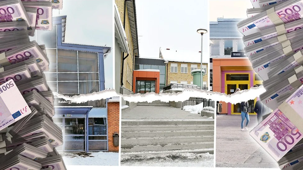 Hälften så dyrt som att bygga nytt - men dubbelt så dyrt som det var tänkt. Ombyggnaden av de tre skolorna har hittills kostat över en halv miljard kronor.