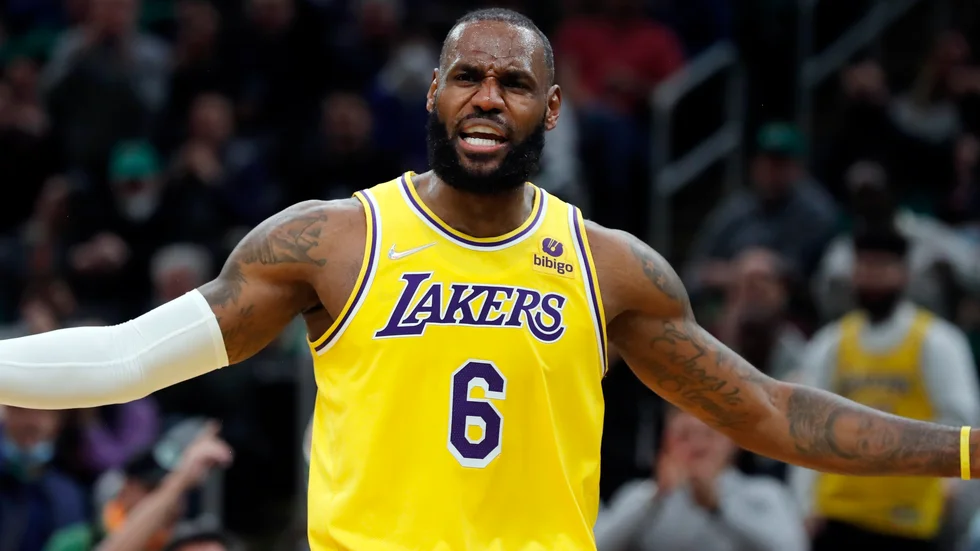 Los Angeles Lakers LeBron James. Arkivbild.