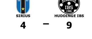 Tung förlust för Sirius hemma mot Huddinge IBS
