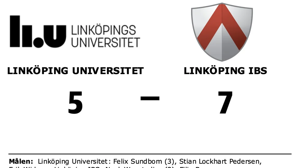 Linköpings Univ förlorade mot Linköpings IBS