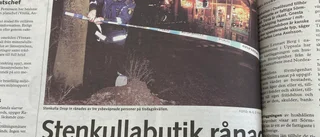 Saxat ur SN: Yxrån mot tobaksbutik i Stenkulla