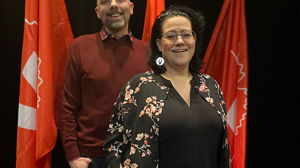 Nicklas Lundström och Sara Perlman toppar Vänsterpartiets lista inför kommunvalet i Norrköping i höst.