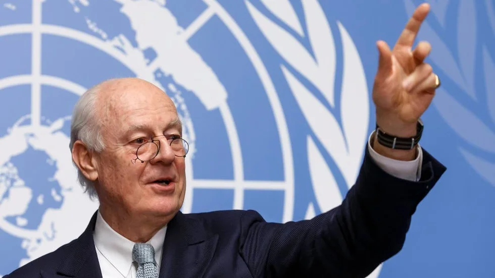 Hoppas på fred. FN: s sändebud i Syrien Staffan de Mistura har en av samtidens svåraste uppgifter som fredsmäklare i Syrien.