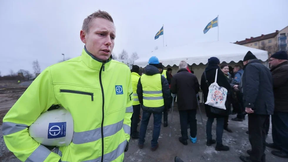 Nöjd vd. Anders Whass är en mycket nöjd vd för ED Bygg, som passerat drömgränsen en miljard kronor i omsättning i fjol.