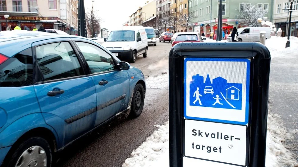 Skvallertorget, Kungsgatan, här hittades den svårt knivskurna mannen natten den 7 mars.
