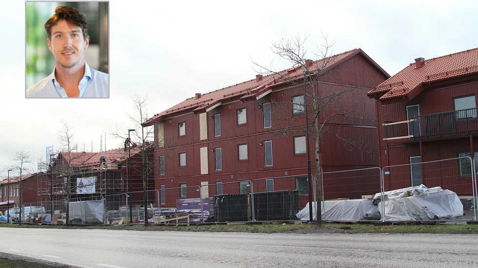 "I huvudsak är det bostäder som riktar sig till unga par och barnfamiljer men de funkar utmärkt för andra hyresgäster också", säger Robin Wilhelmsson, kommunikationschef på Heimstaden om bostäderna som växer fram vid Kilenvägen.