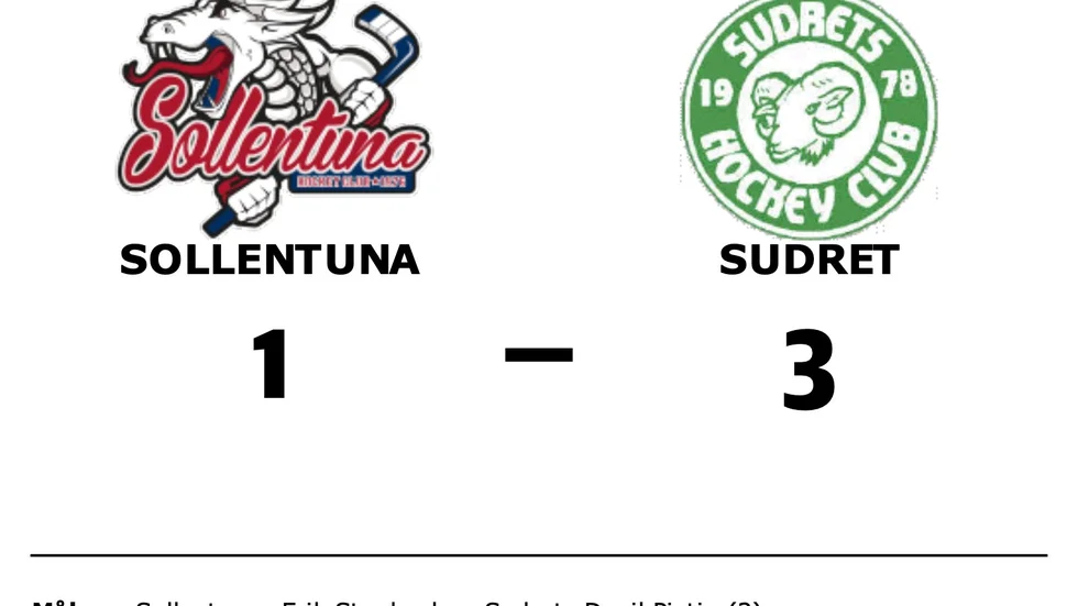 Sollentuna HC förlorade mot Sudrets HC