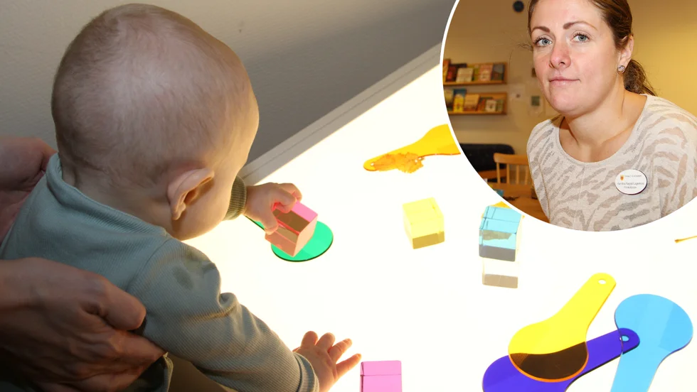 Arkivbilder. Karolina Lagerkvist Nagrell är förskollärare på öppna förskolan, som välkomnar små barn och deras vårdnadshavare i Strängnäs, Mariefred och Åkers styckebruk. Från och med nästa vecka behöver dock besöken bokas i förväg.