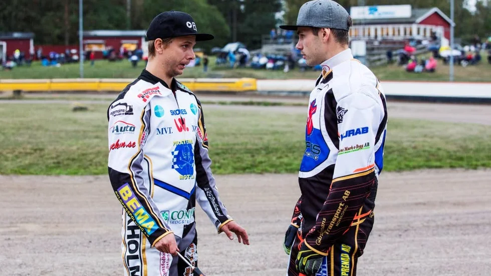 Daniel Davidsson och Kim Nilsson – året som gick i olika lag. 2019 blir de åter klubbkompisar i Vargarna.