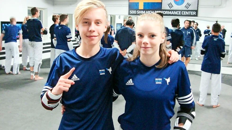 ÅKTE UT. Frederik Emil Olsen och Naima Walter hade det tufft när JEM avgjordes. Foto: Mikael Marklund.