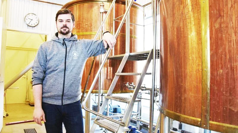 Oscar Boström, platschef vid Skellefteå Bryggeri. 