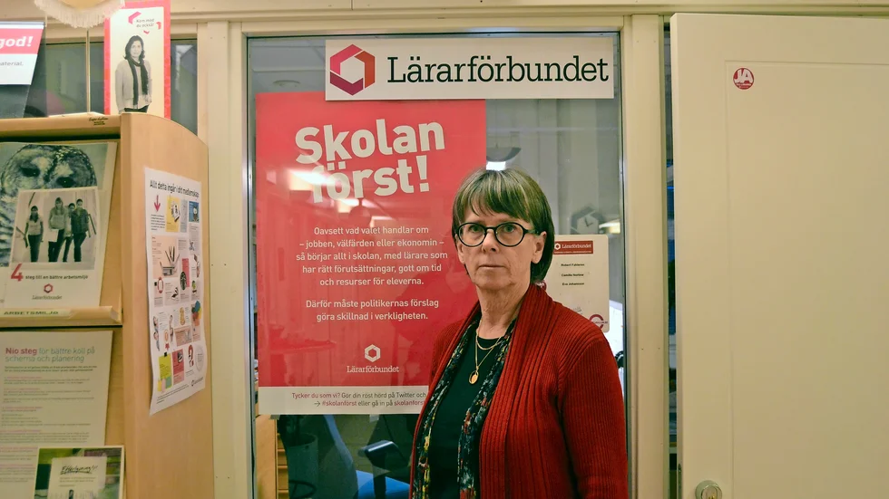 Stor oro. Anita Ericsson, fackordförande, är oroad inför skolstarten.