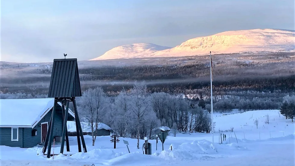 Från den gotländska skilodgen i Bruksvallarna är utsikten milsvid.