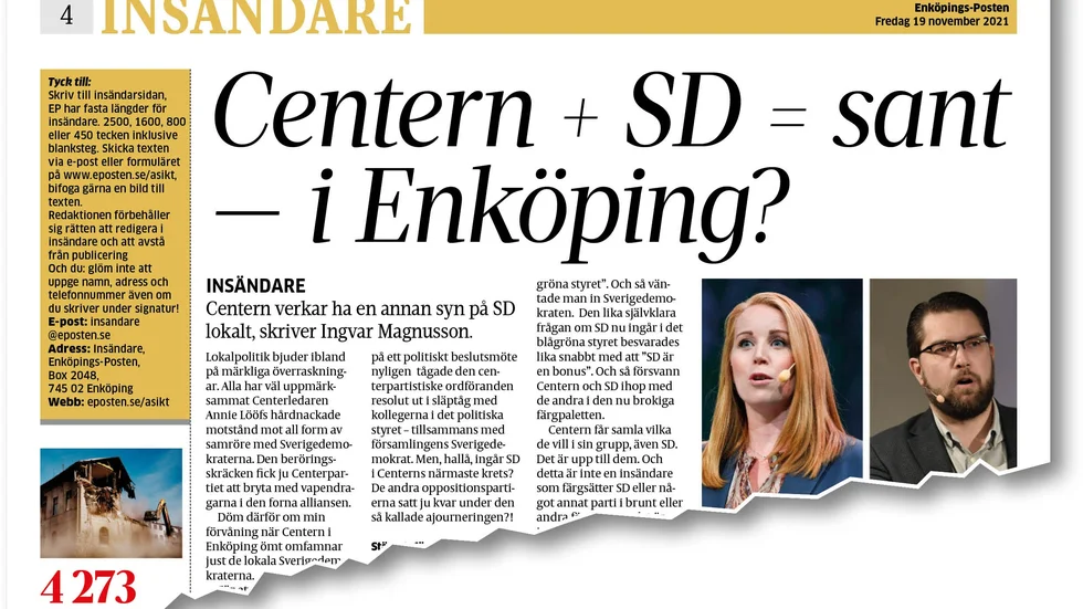 Insändaren i Enköpings-posten den 19 november