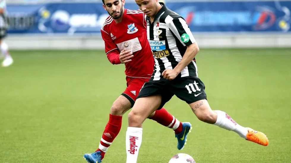 Mohanad Jeahze, här i Sylvias tröja, ska matchas i Degerfors.
