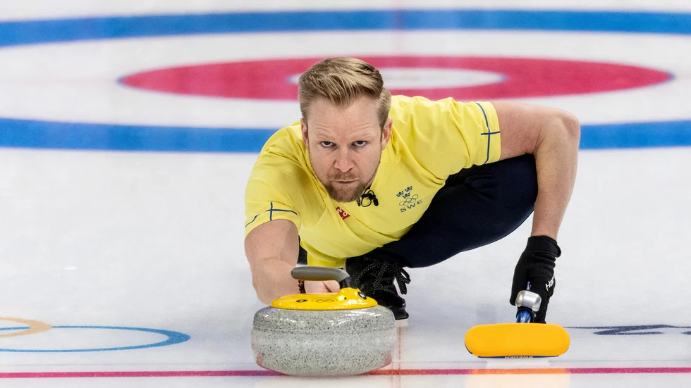 Sveriges skipper Niklas Edin. Arkivbild.