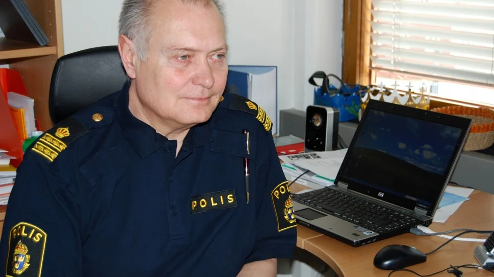 Gunnar Österberg, trafikkommissarie i Skellefteå.