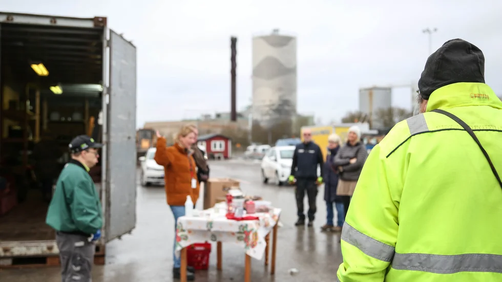 Gotland får bra poäng när miljöarbetet rankas. Här är en bild från när Återbruket vid Visby återvinning invigdes i början av 2022.