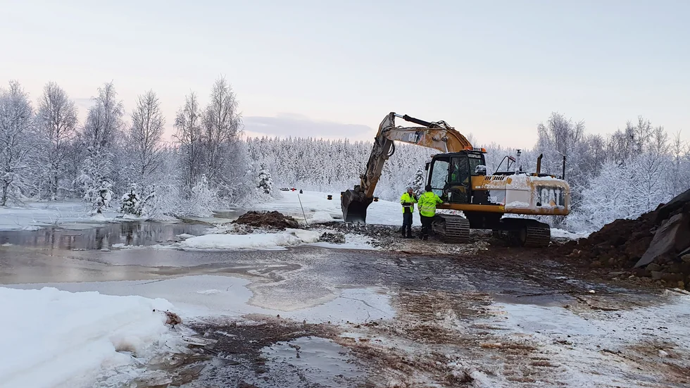 Översvämning i Kangos