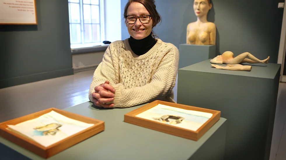 Birthe Jørgensen har samarbetat med konstnärer i flera länder under många år. Nu samlas delar av det i "Interregnum" som visas på Gotlands Museum.