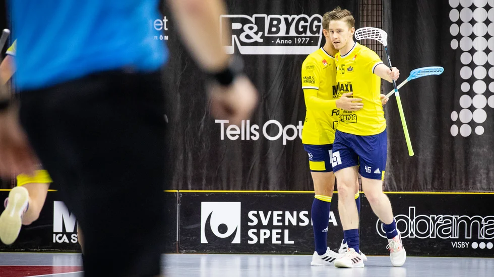 Visby IBK:s Mattias Andersson var inblandad i det mesta mot Salem.