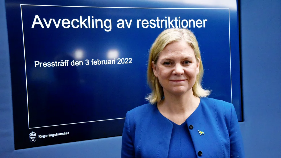 Statsminister Magdalena Andersson (S).