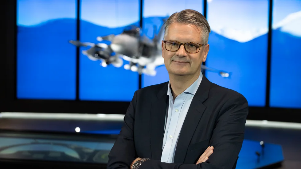 Mattias Rådström är presschef på Saab. 