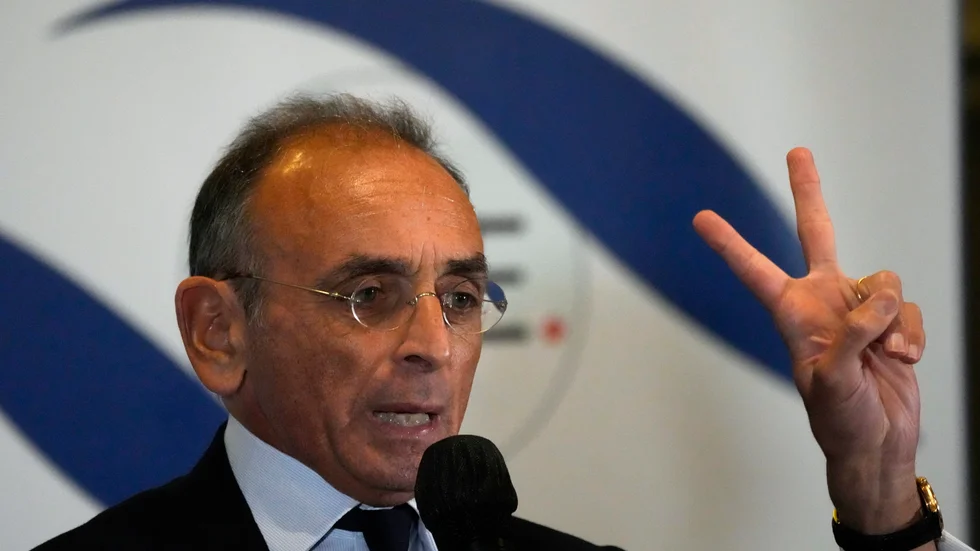 Ytterhögerdebattören Éric Zemmour har klättrat snabbt i opinionsmätningarna inför årets franska presidentval. Arkivbild.