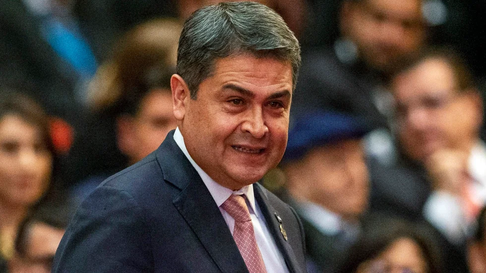 Honduras tidigare president Juan Orlando Hernández. Arkivbild.